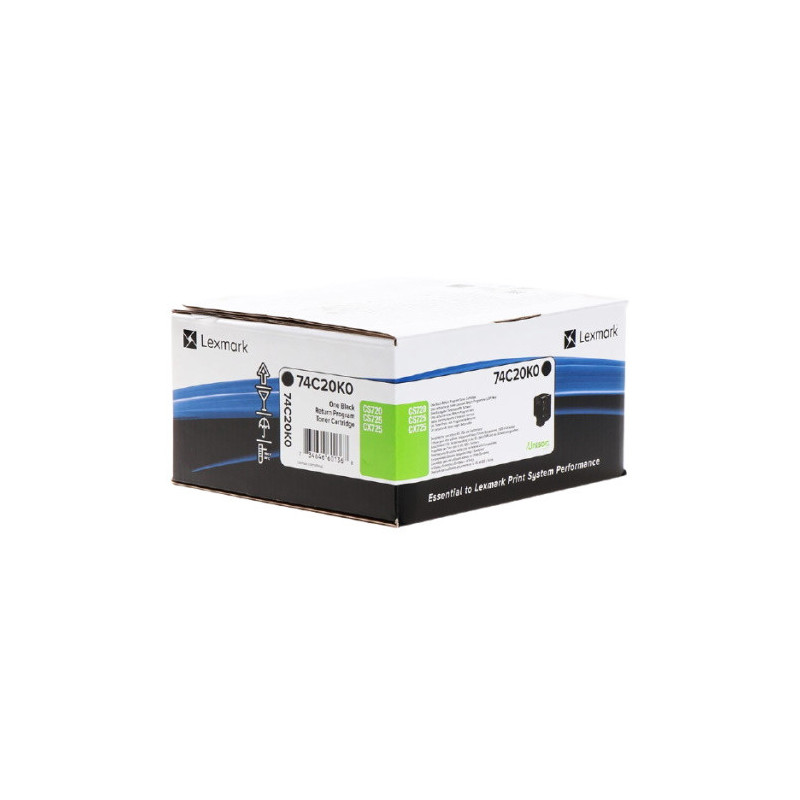 Cartouche d'origine Lexmark 742 Noir pour imprimantes Lexmark