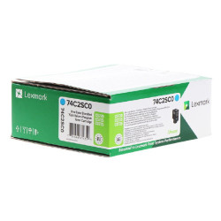 Toner laser Lexmark 742S Cyan | Origine