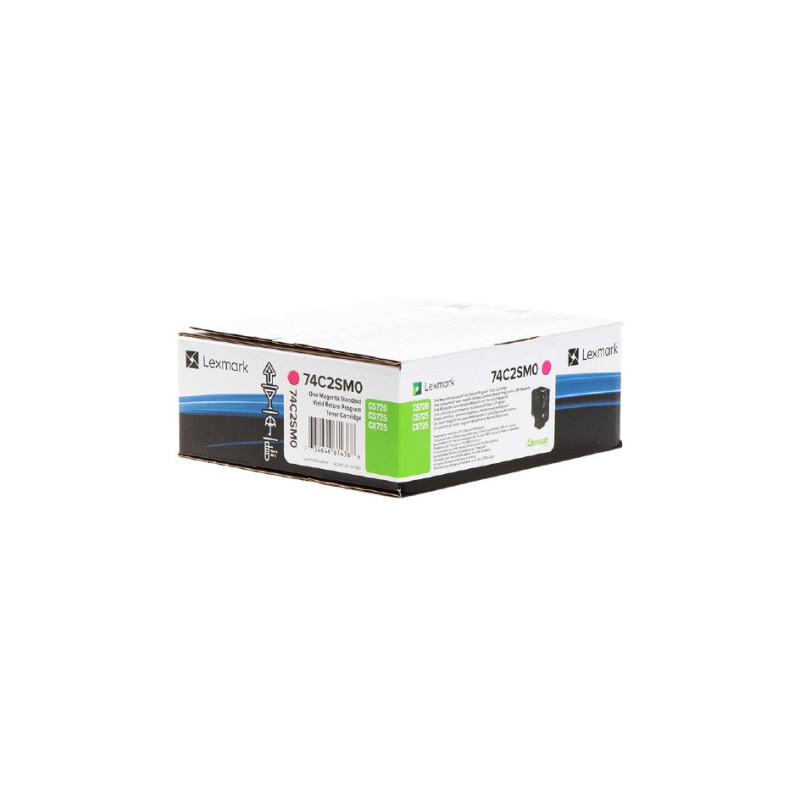 Cartouche d'origine Lexmark 742S Magenta pour imprimantes Lexmark