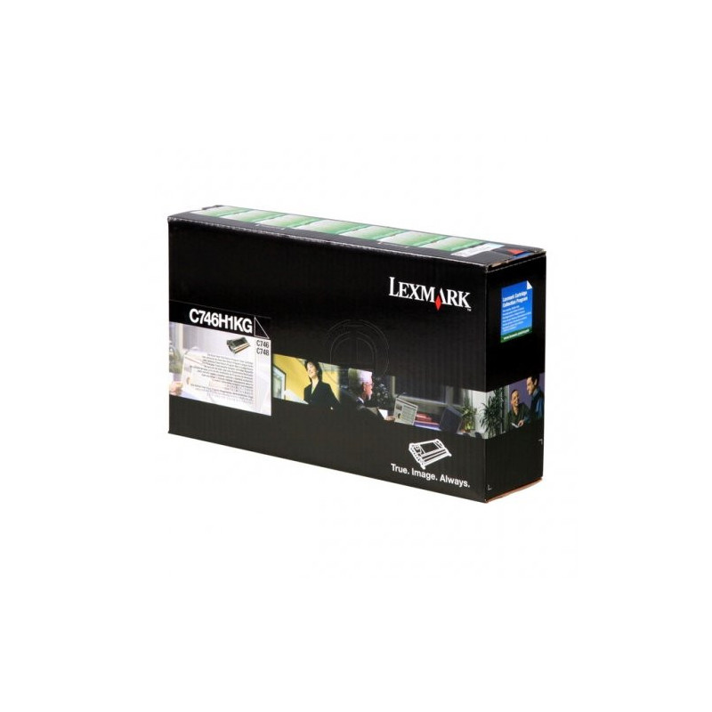 Cartouche d'origine Lexmark 746 Noir pour imprimantes C746 Series
