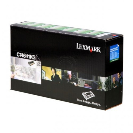 Cartouche d'origine Lexmark 746 Noir pour imprimantes C746 Series