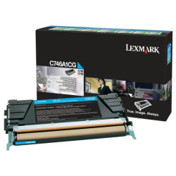 Cartouche d'origine Cyan pour Lexmark C 746 Series – 7000 pages