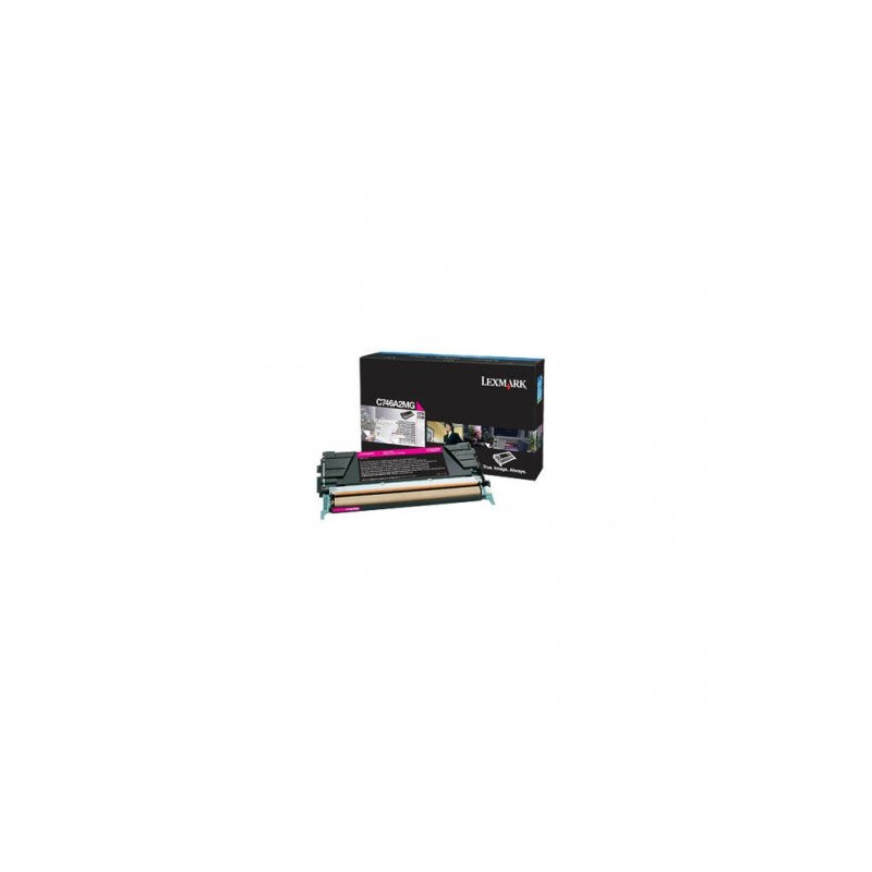 Cartouche d'origine pour Lexmark C 746 et C 748 - Magenta - 7000 pages