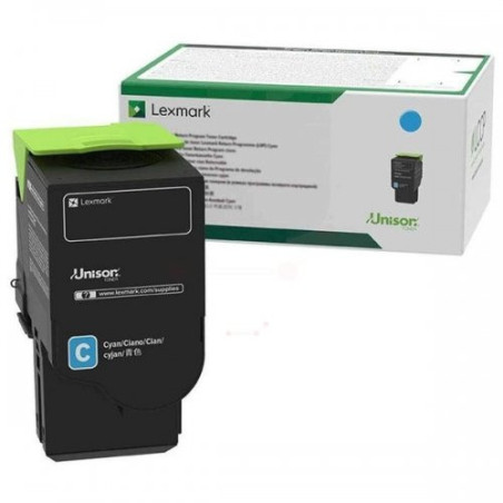 Cartouche Cyan Origine Lexmark 75M2H pour Lexmark CS 531 dw, CX 532