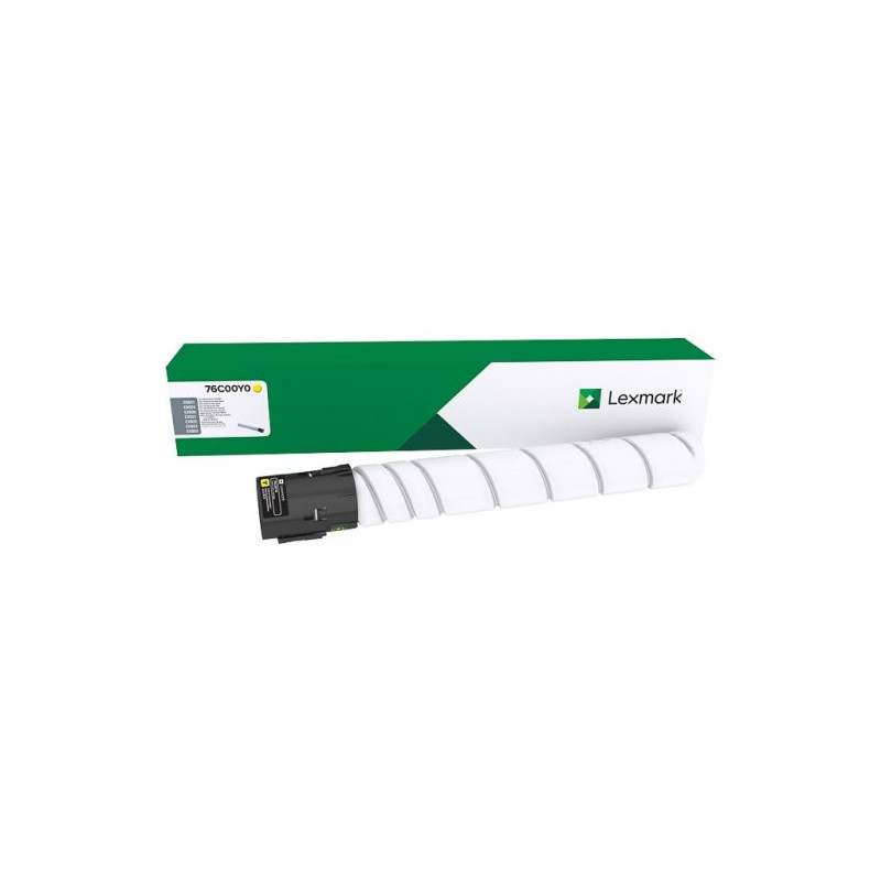 Cartouche jaune d'origine Lexmark 76C00Y0 pour imprimantes Lexmark