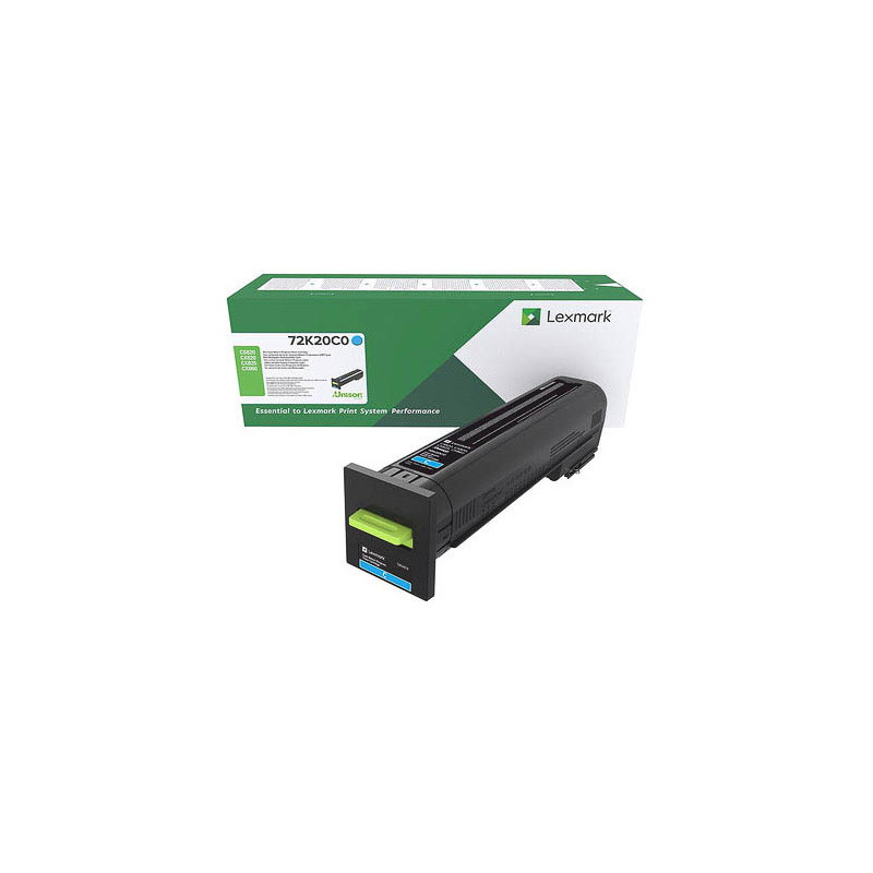 Cartouche d'origine Cyan pour Lexmark CS/CX 820 72K20C0 Origine