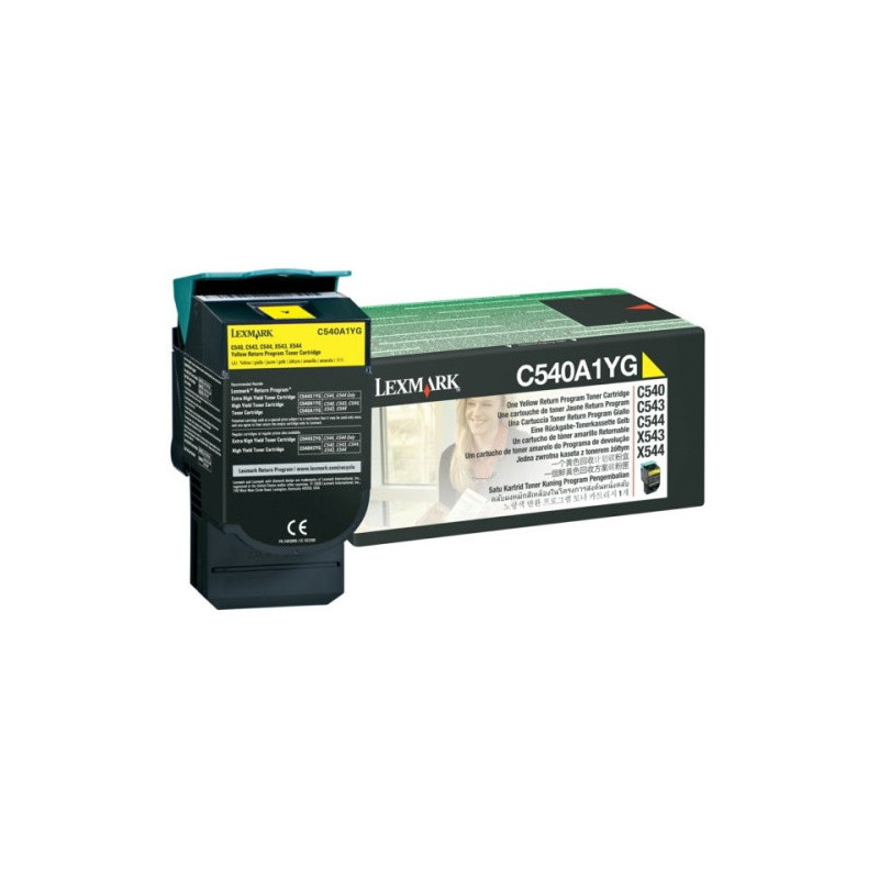 Cartouche GAMME ORIGINE 540A Jaune pour imprimantes Lexmark