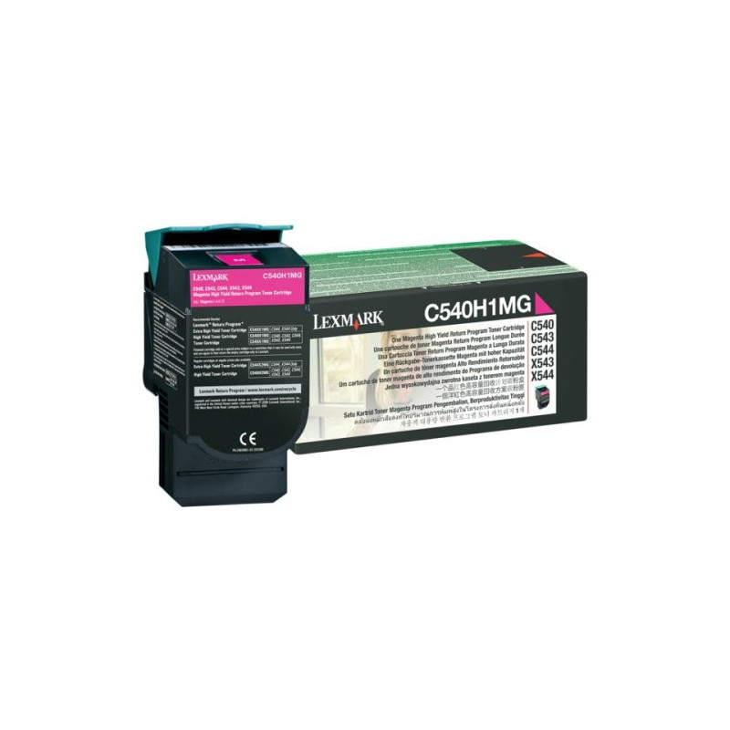 Cartouche Origine Lexmark 540H Magenta pour imprimantes C 540 N, C