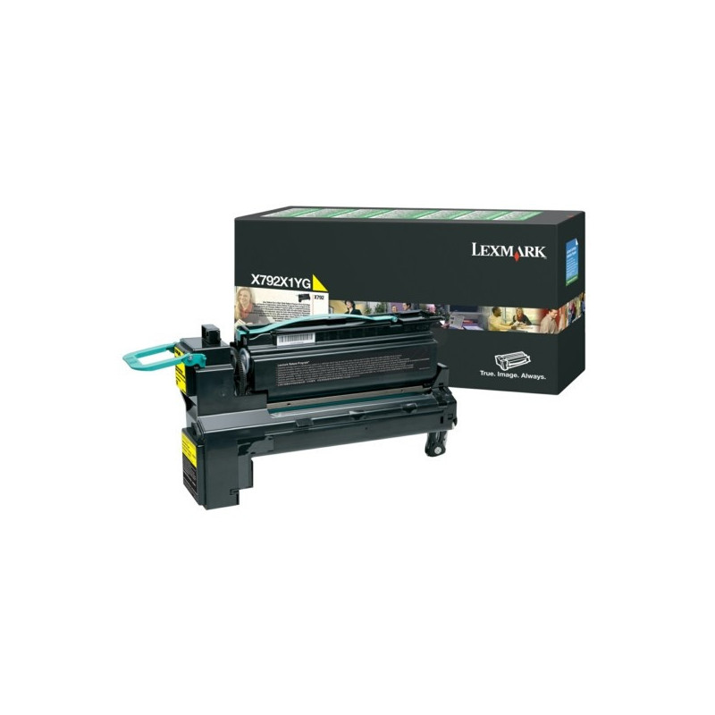 Cartouche jaune d'origine Lexmark X792 pour X790 Series