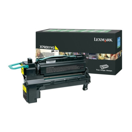 Cartouche jaune d'origine Lexmark X792 pour X790 Series