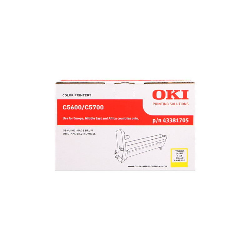 Cartouche jaune d'origine OEM C5600 pour imprimantes OKI C5600/C5700