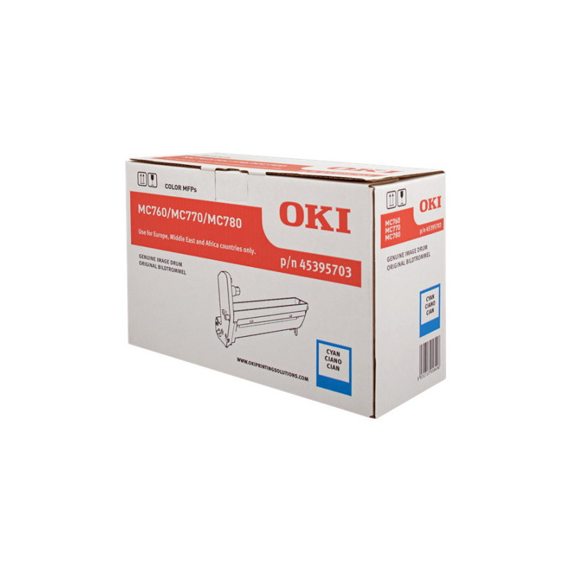 Cartouche Origine OEM Cyan pour imprimantes OKI MC 760 Series, 30