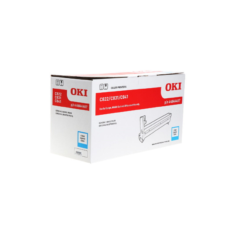 Cartouche cyan d'origine OEM 44844407 pour OKI C822 DN, C822 N, C822