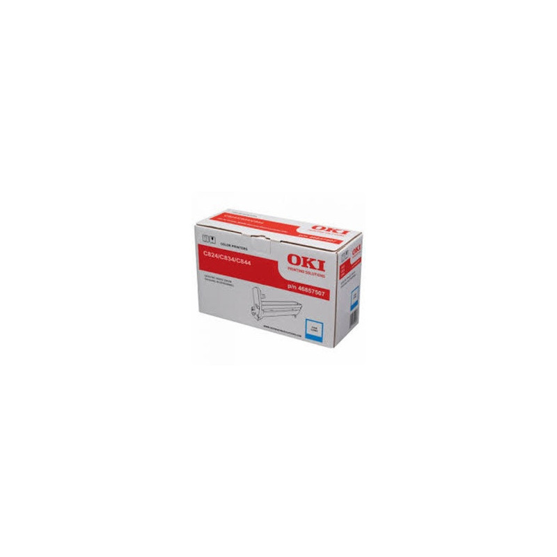 Cartouche d'origine Oki Cyan pour C 824/834 - 46857507 - Conforme et
