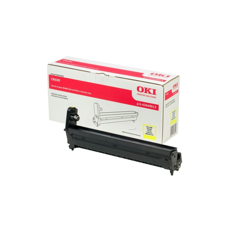 Cartouche jaune d'origine pour imprimantes OKI C8600/C8800 - 20 000