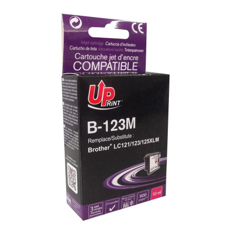 Consommable Magenta Premium UPrint pour imprimantes Brother LC121