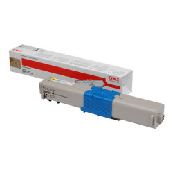 Cartouche origine jaune pour imprimantes OKI C 301 DN, C 321 DN, MC