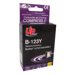 Cartouche Jaune Premium UPrint pour imprimantes Brother LC121/