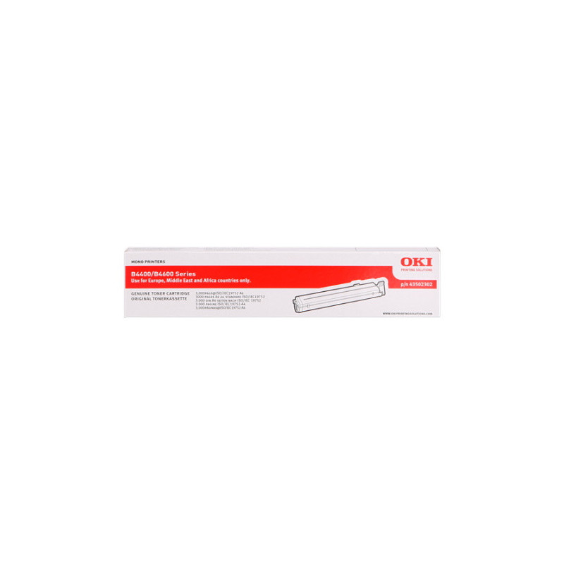 Cartouche Toner Origine Noir C4400 pour imprimantes OKI B4400 / B4600