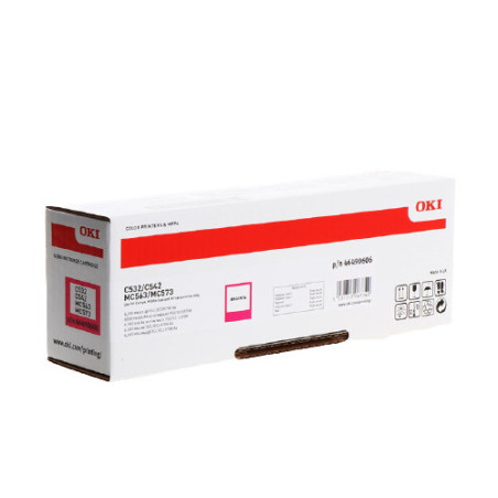 Cartouche Magenta Origine OKI 46490606 pour C 532 DN, C 542 DN, C