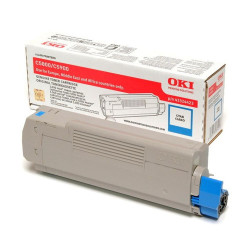 Cartouche Cyan Origine pour imprimantes OKI C5800 5000 pages