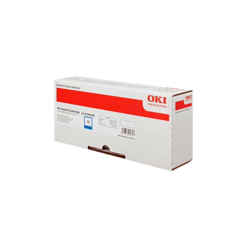Cartouche cyan d'origine OKI pour MC 760 Series 770 dn – unité, 6000