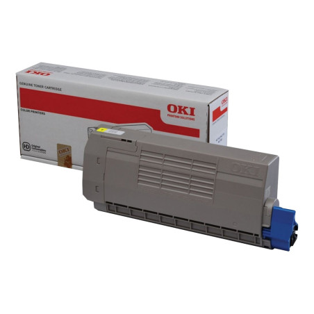 Cartouche jaune d'origine Oki 760Y pour imprimantes OKI MC760 Series