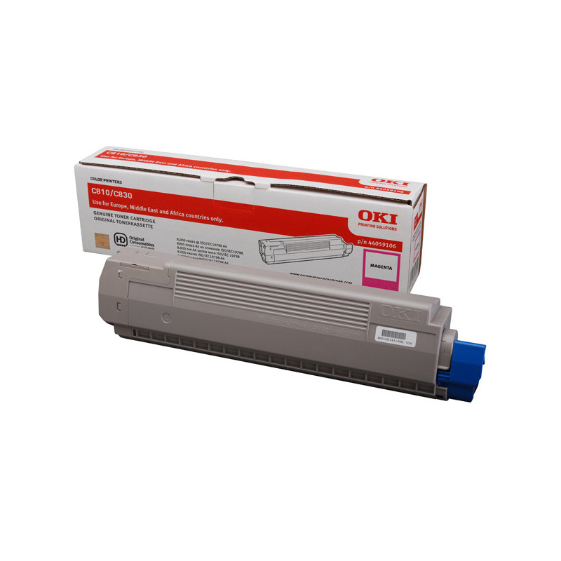 Cartouche OEM Magenta C810 pour OKI C 810 / C 830 - Origine