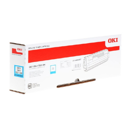 Toner Cyan Origine OEM C831 pour imprimantes OKI C 831 CDTN, DM, DN
