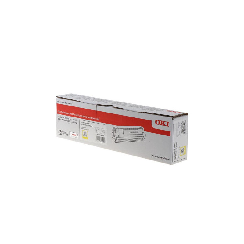 Cartouche toner noir OKI 45862840 pour MC 853/MC 870 Série