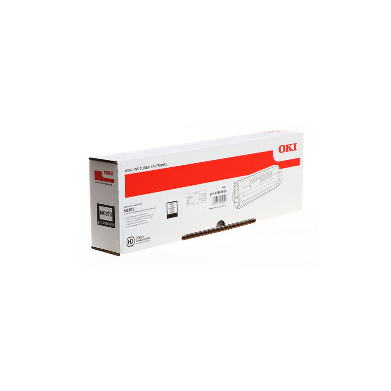 Cartouche Noir Origine OKI 45862818 pour MC 870 Series