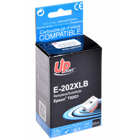 Cartouche Noir Premium UPrint pour Epson XP-6000/6005/6100/6105