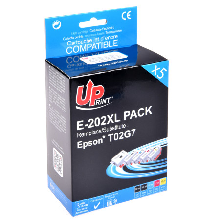 Cartouche Premium UPrint pour Epson XP-6000/6100, BK+PBK+C+M+Y
