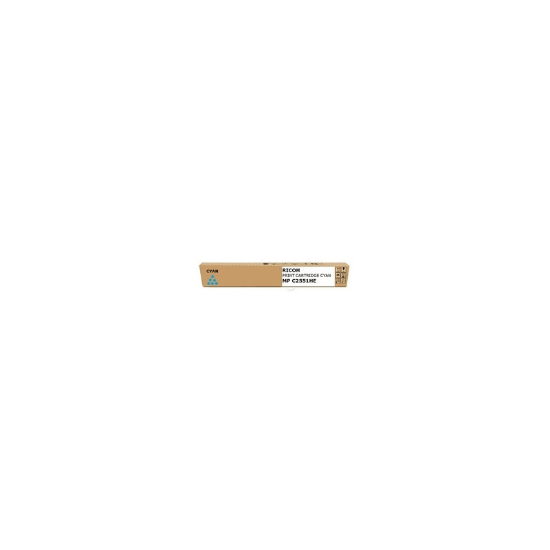 Cartouche/tambour d'origine MPC2551HE cyan pour imprimantes Ricoh MP