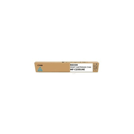 Cartouche/tambour d'origine MPC2551HE cyan pour imprimantes Ricoh MP