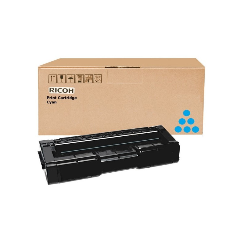 Cartouche Cyan Origine 406349 pour Ricoh Lanier SP C 230/240 Series