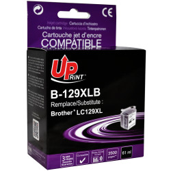 Cartouche Noire Premium UPrint LC129XL pour Brother – Qualité entre