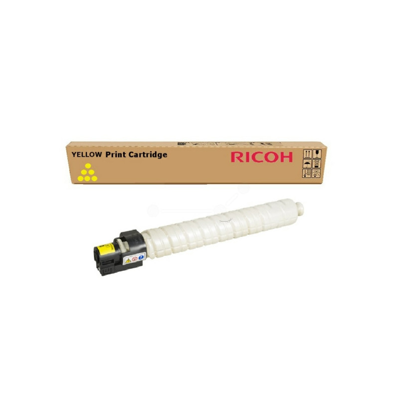 Cartouche Origine Jaune pour Ricoh Aficio MP C3002 & Lanier MP C3002