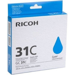 Cartouche d'origine GC-31 Cyan pour imprimantes Lanier/Ricoh