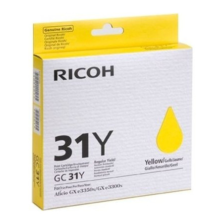 Cartouche d'origine GC-31 Jaune pour imprimantes Ricoh Aficio/Lanier