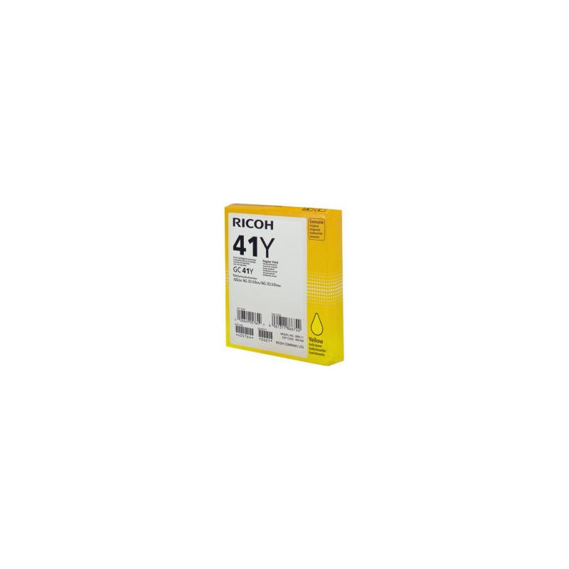 Cartouche d'encre Ricoh GC-41 Jaune · 2 200 pages