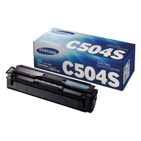Cartouche C504 Cyan Origine Samsung pour CLX-4100 Series