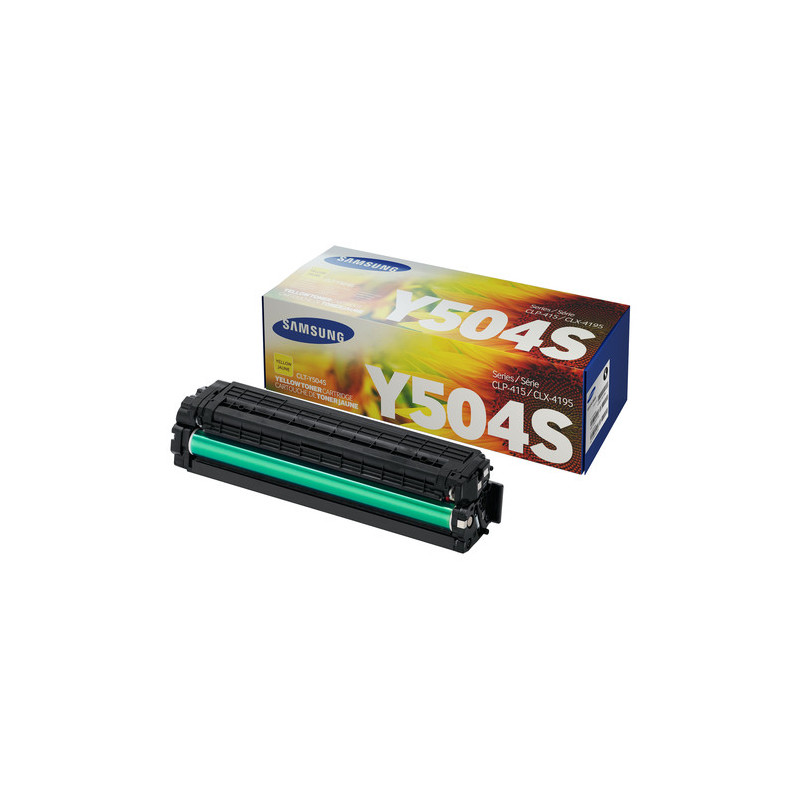 Cartouche jaune Origine Y504 pour Samsung CLX-4100 Series & CLX-4195
