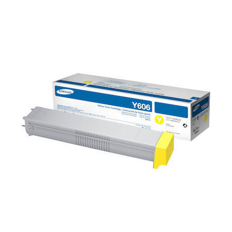 Cartouche jaune Samsung 606Y Origine pour imprimantes laser couleur