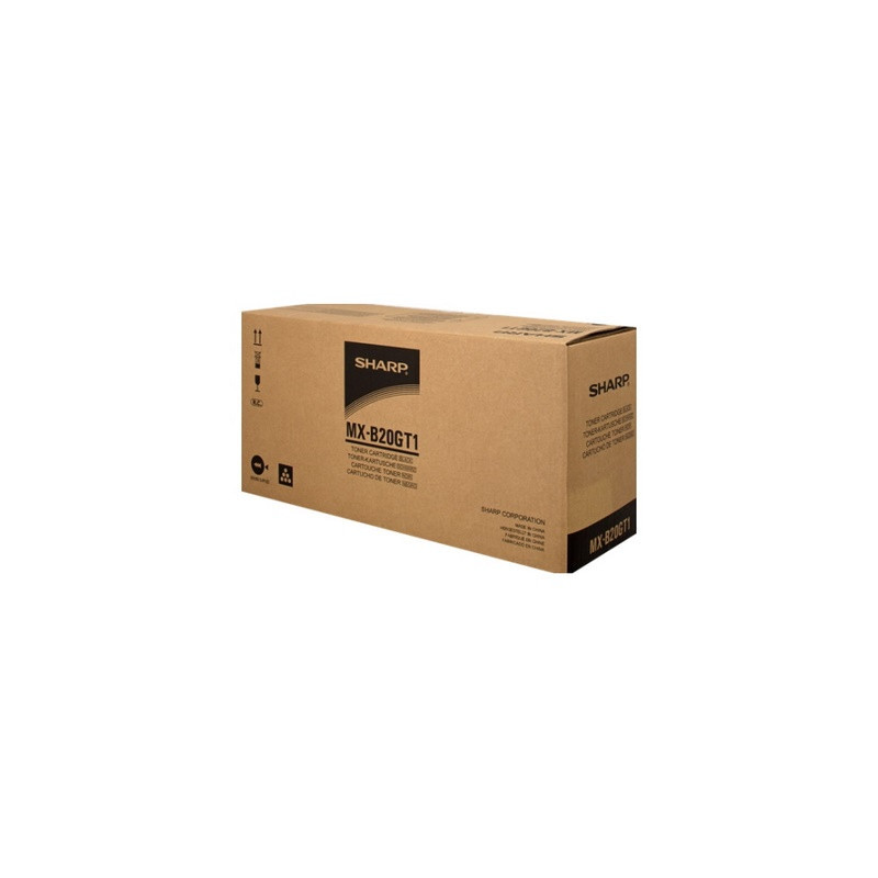 Cartouche noire Sharp MX-B20GT1 Origine pour MX-B 200/201