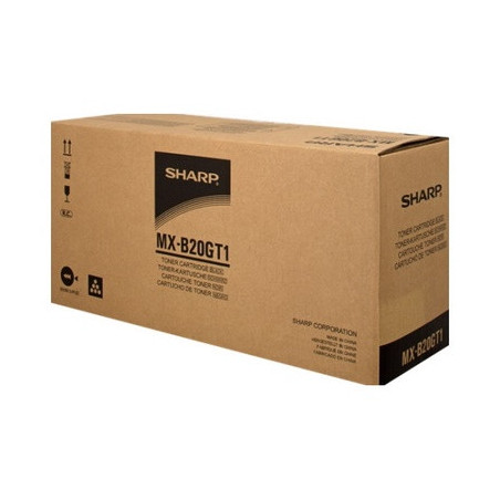 Cartouche noire Sharp MX-B20GT1 Origine pour MX-B 200/201