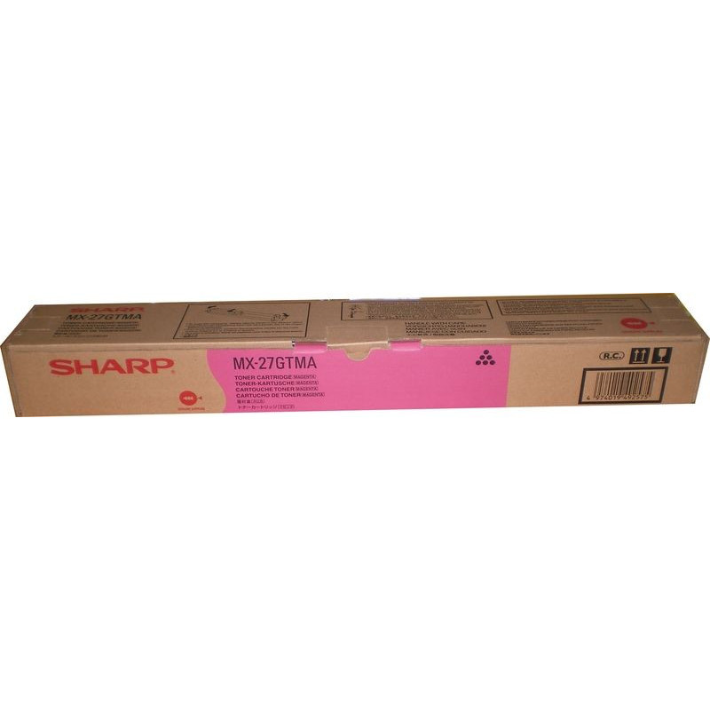 Cartouche Magenta Origine Sharp MX27GTMA pour imprimantes Sharp