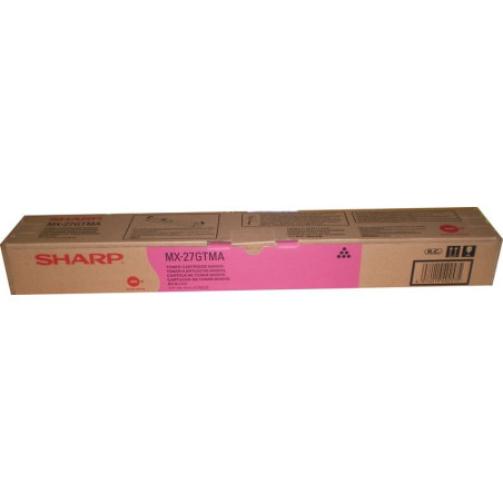Cartouche Magenta Origine Sharp MX27GTMA pour imprimantes Sharp