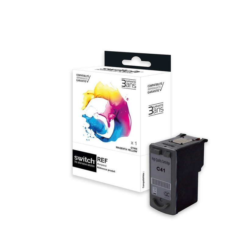 Cartouche Switch Premium compatible CL41 pour imprimantes Canon Pixma