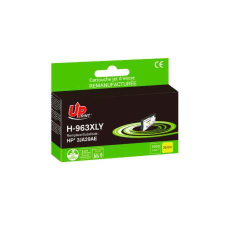 Cartouche UPrint Jaune Premium compatible HP OfficeJet Pro 9010 9012